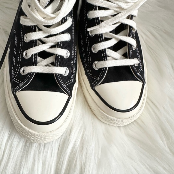 Retro Chuck 70 Black High Top Sneakers Unisex 8M/10W NIB Black/White Converse - Picture 6 of 11